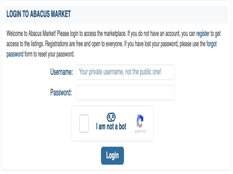Server performance graph for Abacus Market